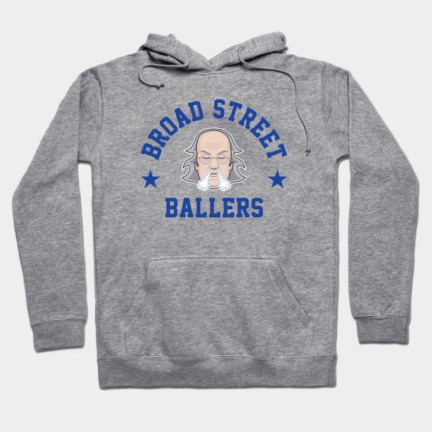 Broad Street Ballers - White Hoodie by KFig21